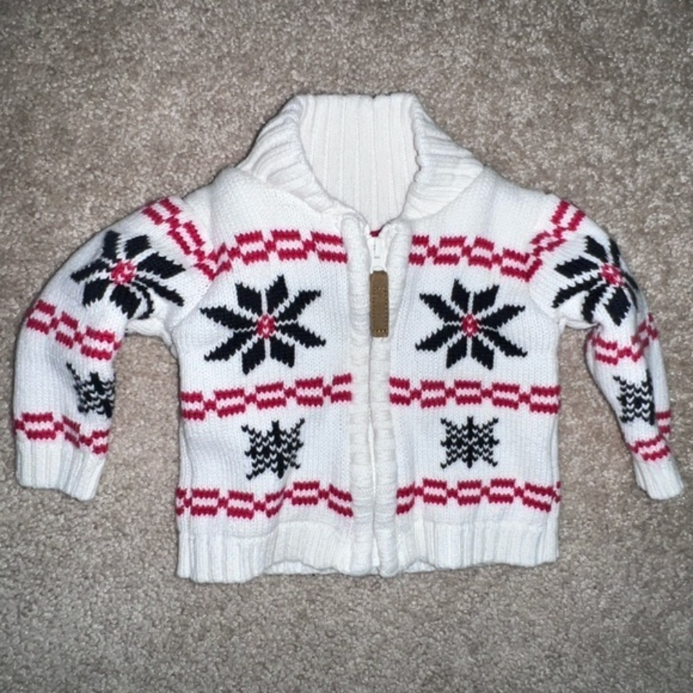 Carter’s Zip-up Baby Sweater, 3m